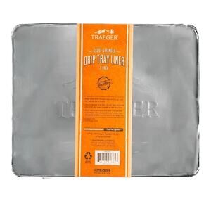 Traeger Grills BAC458 Ranger/Scout Drip Tray Liner‎ Grill Accessory, 5 Count